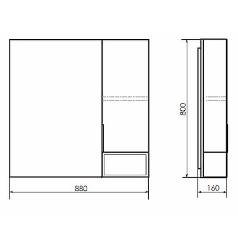 Зеркало со шкафом Comforty Штутгарт 90 00004151038 Дуб темно-коричневый Черное матовое, купить, цена, заказать, магазин, доставка, скидка, промокод, купить, цена, заказать, магазин, доставка, скидка, промокод