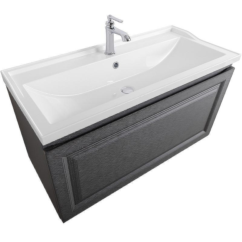 Тумба под раковину Cezares Giubileo 100 GIUBILEO-N-100-1C-SO-TIT-P подвесная Титан, купить, цена, заказать, магазин, доставка, скидка, промокод, купить, цена, заказать, магазин, доставка, скидка, промокод