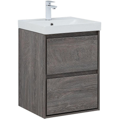 Тумба под раковину Aquanet Милан 50 336371 подвесная Дуб рошелье