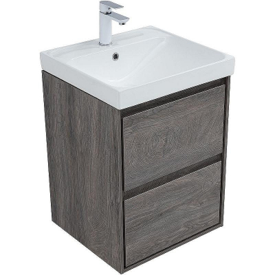 Тумба под раковину Aquanet Милан 50 336371 подвесная Дуб рошелье