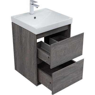 Тумба под раковину Aquanet Милан 50 336371 подвесная Дуб рошелье