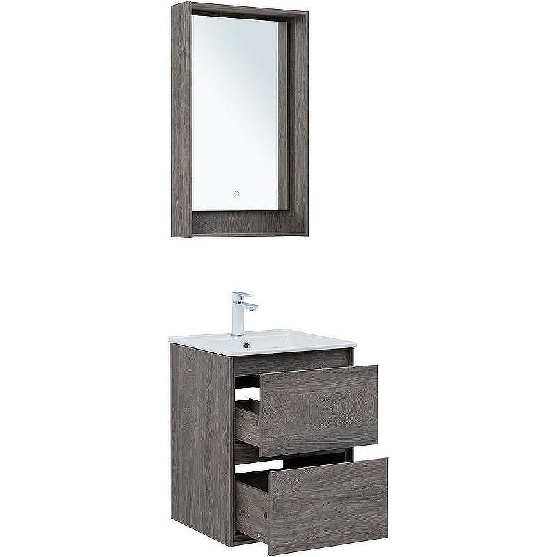 Тумба под раковину Aquanet Милан 50 336371 подвесная Дуб рошелье, купить, цена, заказать, магазин, доставка, скидка, промокод, купить, цена, заказать, магазин, доставка, скидка, промокод