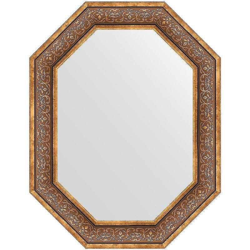 Зеркало Evoform Polygon 89х69 BY 7235 в багетной раме - Вензель бронзовый 101, купить, цена, заказать, магазин, доставка, скидка, промокод, купить, цена, заказать, магазин, доставка, скидка, промокод