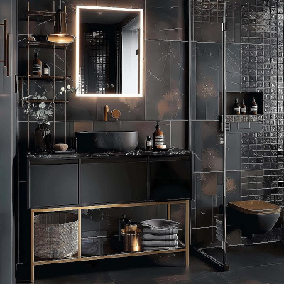 Зеркальный шкаф Aquatek 60 AQ7603B-MLC с подсветкой Хром