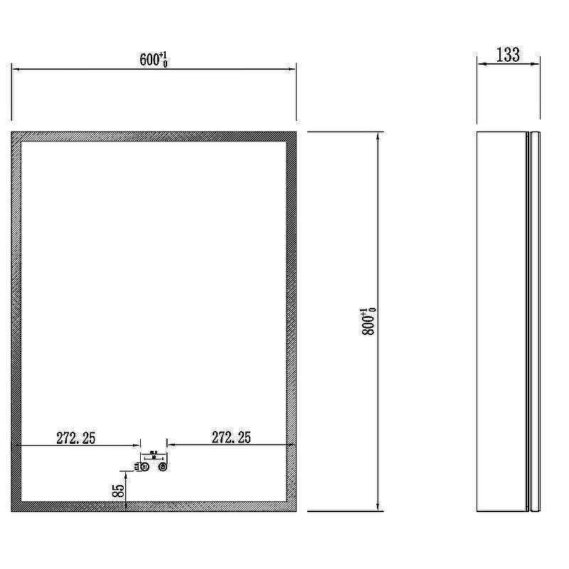 Зеркальный шкаф Aquatek 60 AQ7603B-MLC с подсветкой Хром, купить, цена, заказать, магазин, доставка, скидка, промокод, купить, цена, заказать, магазин, доставка, скидка, промокод