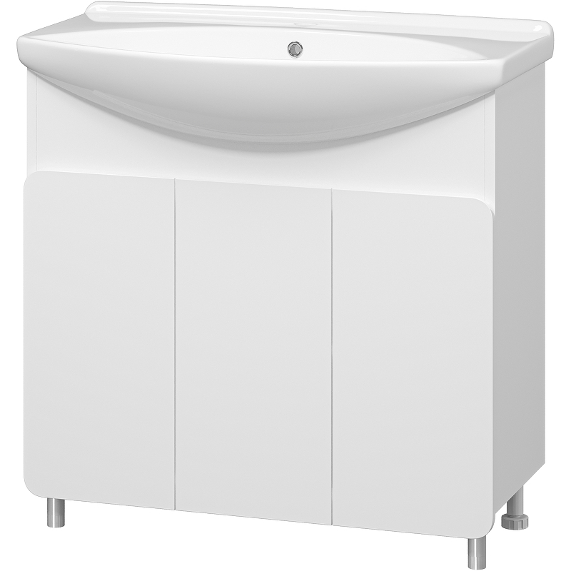 Тумба с раковиной Misty Чегет 85 УТ000013349 Белая глянцевая, купить, цена, заказать, магазин, доставка, скидка, промокод, купить, цена, заказать, магазин, доставка, скидка, промокод