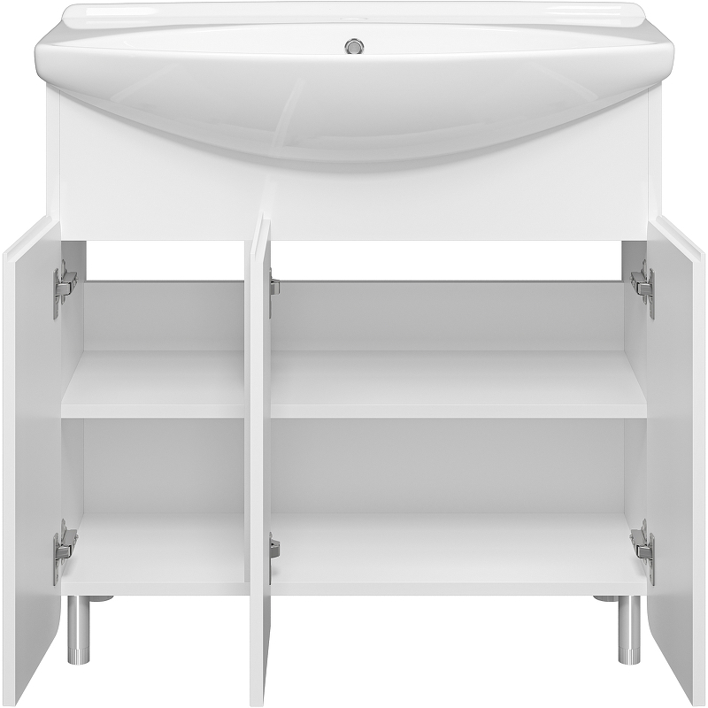 Тумба с раковиной Misty Чегет 85 УТ000013349 Белая глянцевая, купить, цена, заказать, магазин, доставка, скидка, промокод, купить, цена, заказать, магазин, доставка, скидка, промокод