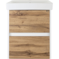 Тумба с раковиной Misty Адриана 45 УТ000010216 подвесная Дуб Вотан Белый, купить, цена, заказать, магазин, доставка, скидка, промокод, купить, цена, заказать, магазин, доставка, скидка, промокод