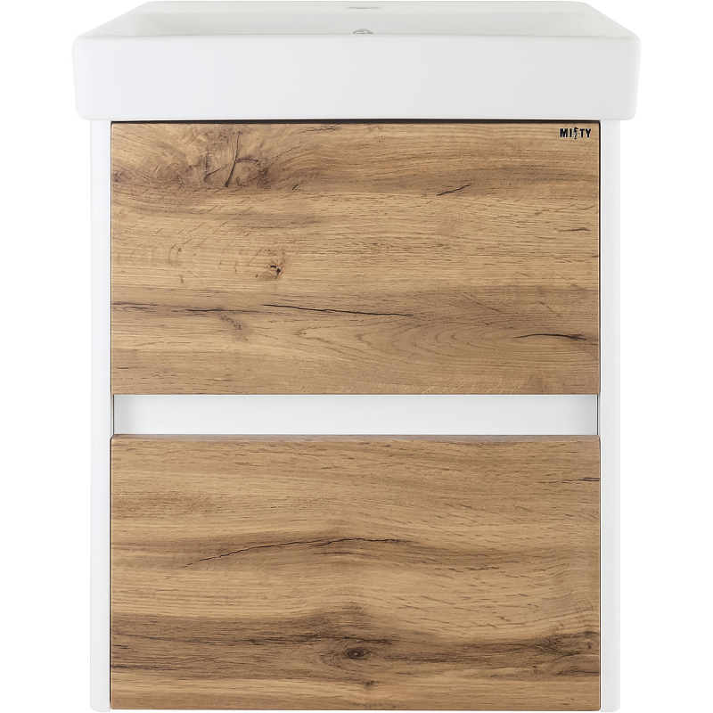 Тумба с раковиной Misty Адриана 45 УТ000010216 подвесная Дуб Вотан Белый, купить, цена, заказать, магазин, доставка, скидка, промокод, купить, цена, заказать, магазин, доставка, скидка, промокод