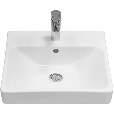 Тумба с раковиной Misty Адриана 45 УТ000010216 подвесная Дуб Вотан Белый