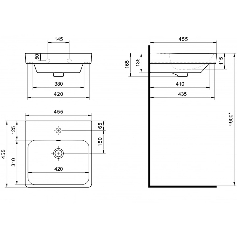 Тумба с раковиной Misty Адриана 45 УТ000010216 подвесная Дуб Вотан Белый, купить, цена, заказать, магазин, доставка, скидка, промокод, купить, цена, заказать, магазин, доставка, скидка, промокод