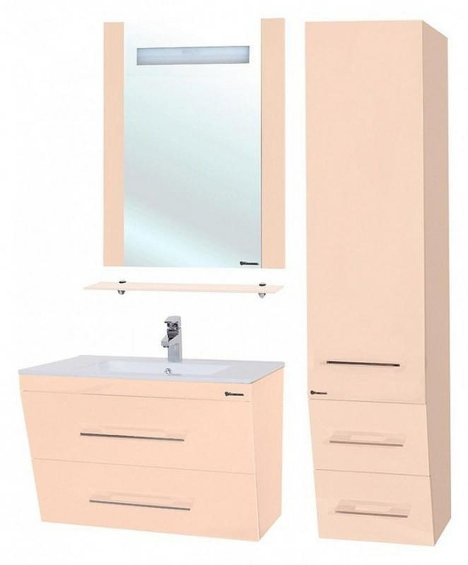 Тумба под раковину Bellezza Берта 75 4635212510076 подвесная Бежевая, купить, цена, заказать, магазин, доставка, скидка, промокод, купить, цена, заказать, магазин, доставка, скидка, промокод