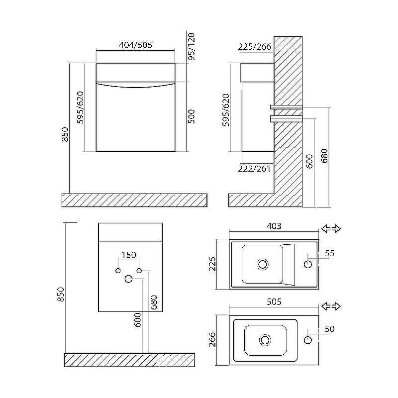 Тумба под раковину Art&Max Liberty-400-1D-SO-BL-R подвесная Белый глянец, купить, цена, заказать, магазин, доставка, скидка, промокод, купить, цена, заказать, магазин, доставка, скидка, промокод