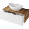 Тумба с раковиной Misty Ива 90 УТ000008503 подвесная Белая Дуб Вотан, купить, цена, заказать, магазин, доставка, скидка, промокод, купить, цена, заказать, магазин, доставка, скидка, промокод