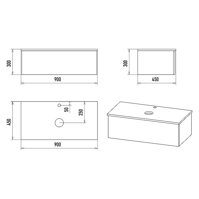 Тумба с раковиной Misty Ива 90 УТ000008503 подвесная Белая Дуб Вотан, купить, цена, заказать, магазин, доставка, скидка, промокод, купить, цена, заказать, магазин, доставка, скидка, промокод