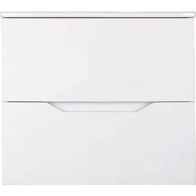 Тумба с раковиной Orange Line 60 Li-60Tuw+Ra подвесная Белая матовая