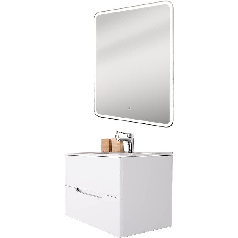 Тумба с раковиной Orange Line 60 Li-60Tuw+Ra подвесная Белая матовая, купить, цена, заказать, магазин, доставка, скидка, промокод, купить, цена, заказать, магазин, доставка, скидка, промокод