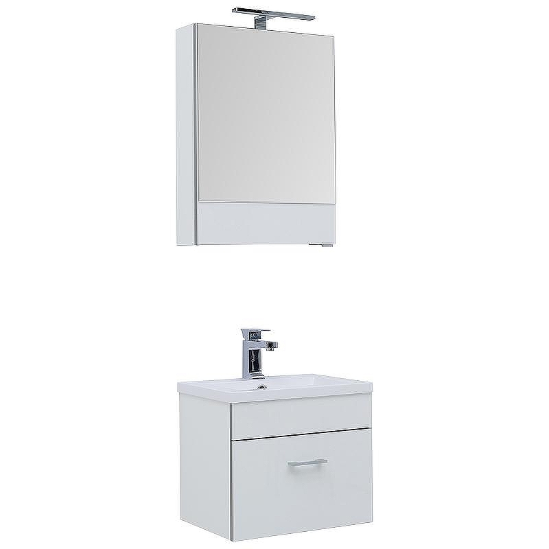 Зеркальный шкаф Aquanet Верона 50 L 207763 подвесной Белый, купить, цена, заказать, магазин, доставка, скидка, промокод, купить, цена, заказать, магазин, доставка, скидка, промокод