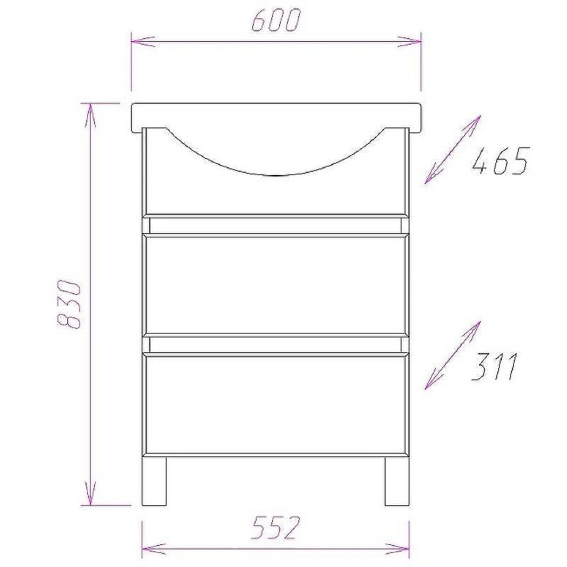 Тумба под раковину Onika Элита 60.13 106120 Белая, купить, цена, заказать, магазин, доставка, скидка, промокод, купить, цена, заказать, магазин, доставка, скидка, промокод