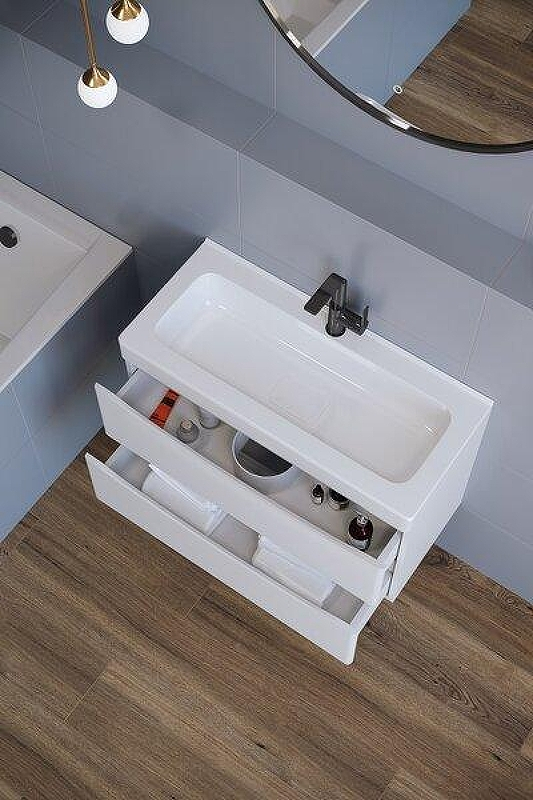 Тумба под раковину Creto Oro 80 21-W80 подвесная цвет Белый, купить, цена, заказать, магазин, доставка, скидка, промокод, купить, цена, заказать, магазин, доставка, скидка, промокод