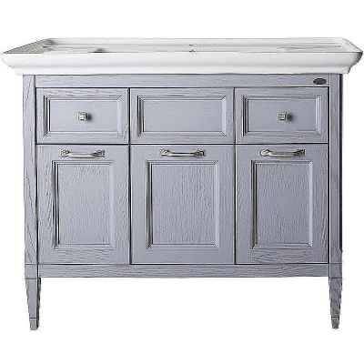 Комплект мебели для ванной ASB-Woodline Гранда 105 Grigio