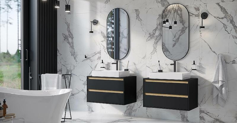 Зеркало Excellent Revia 50 DOEX.RE100.050.BL Черное матовое, купить, цена, заказать, магазин, доставка, скидка, промокод, купить, цена, заказать, магазин, доставка, скидка, промокод