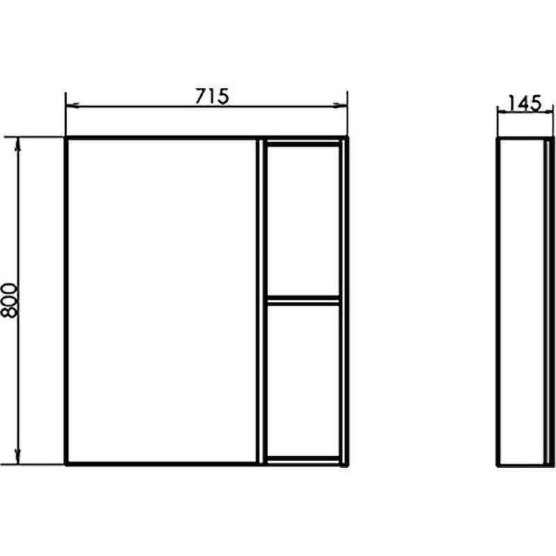 Зеркальный шкаф Comforty Дуэт 75 00-00009924 Дуб натуральный, купить, цена, заказать, магазин, доставка, скидка, промокод, купить, цена, заказать, магазин, доставка, скидка, промокод