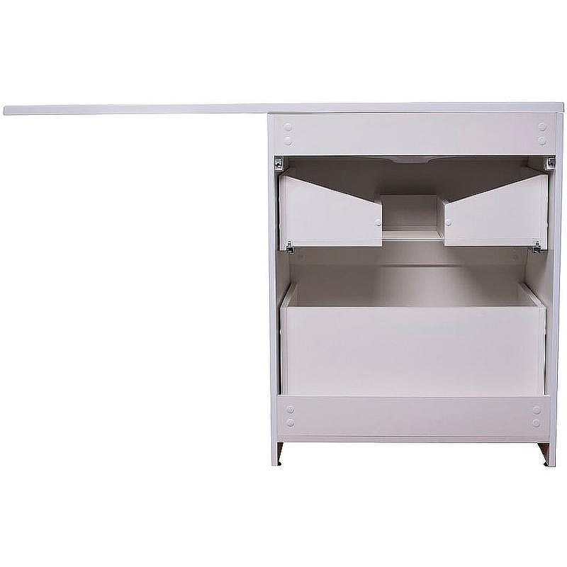 Тумба под раковину Style Line Даллас Люкс Plus 130 СС-00002348 Белая, купить, цена, заказать, магазин, доставка, скидка, промокод, купить, цена, заказать, магазин, доставка, скидка, промокод