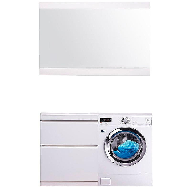 Тумба под раковину Style Line Даллас Люкс Plus 130 СС-00002348 Белая, купить, цена, заказать, магазин, доставка, скидка, промокод, купить, цена, заказать, магазин, доставка, скидка, промокод