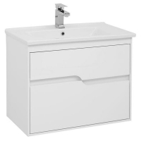 Тумба под раковину Aquanet Модена 75 198486 подвесная Белый глянец, купить, цена, заказать, магазин, доставка, скидка, промокод, купить, цена, заказать, магазин, доставка, скидка, промокод