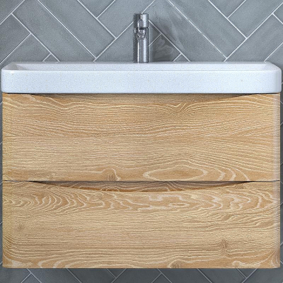 Тумба под раковину Velvex Clay 80 tp.CLA.9595.80.2Y подвесная Дуб верона
