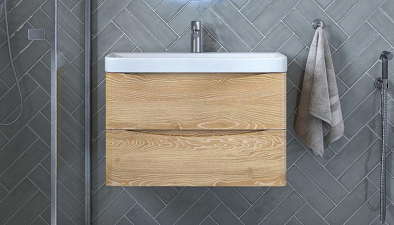 Тумба под раковину Velvex Clay 80 tp.CLA.9595.80.2Y подвесная Дуб верона, купить, цена, заказать, магазин, доставка, скидка, промокод, купить, цена, заказать, магазин, доставка, скидка, промокод