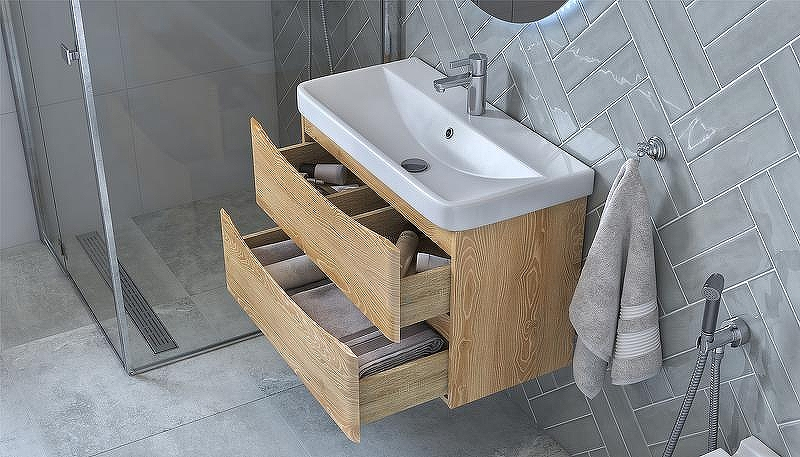 Тумба под раковину Velvex Clay 80 tp.CLA.9595.80.2Y подвесная Дуб верона, купить, цена, заказать, магазин, доставка, скидка, промокод, купить, цена, заказать, магазин, доставка, скидка, промокод