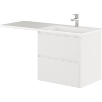 Тумба с раковиной Creto Cafor 130 R 19-W130R подвесная Белый глянец, купить, цена, заказать, магазин, доставка, скидка, промокод, купить, цена, заказать, магазин, доставка, скидка, промокод