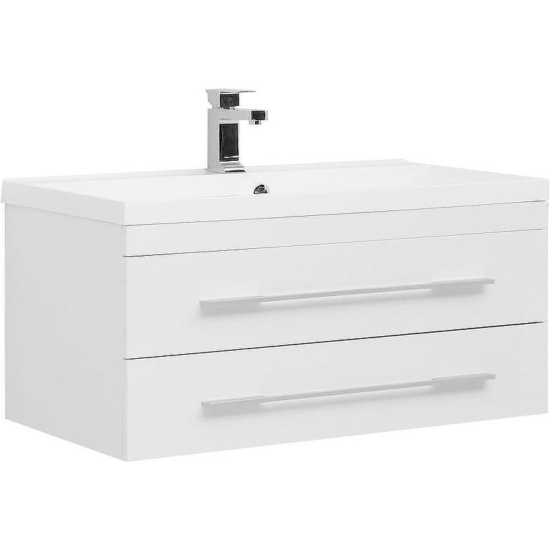 Тумба с раковиной Aquanet Нота 90 287708 подвесная Белая, купить, цена, заказать, магазин, доставка, скидка, промокод, купить, цена, заказать, магазин, доставка, скидка, промокод