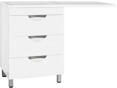 Тумба под раковину Style Line Жасмин 120 с 3 ящиками Белая