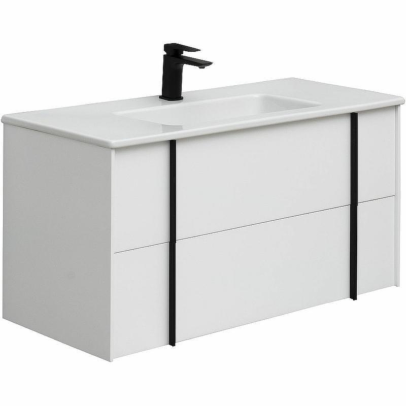 Тумба под раковину Allen Brau Reality 100 1.32007.WM подвесная Белая матовая, купить, цена, заказать, магазин, доставка, скидка, промокод, купить, цена, заказать, магазин, доставка, скидка, промокод