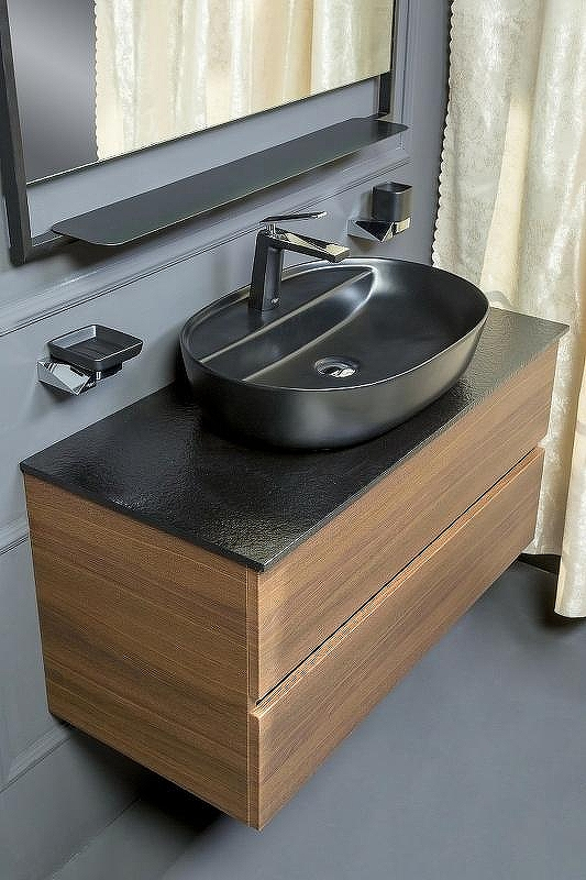 Тумба под раковину Boheme Armadi Art Vallessi 120 837-120-D подвесная Dark Oak, купить, цена, заказать, магазин, доставка, скидка, промокод, купить, цена, заказать, магазин, доставка, скидка, промокод