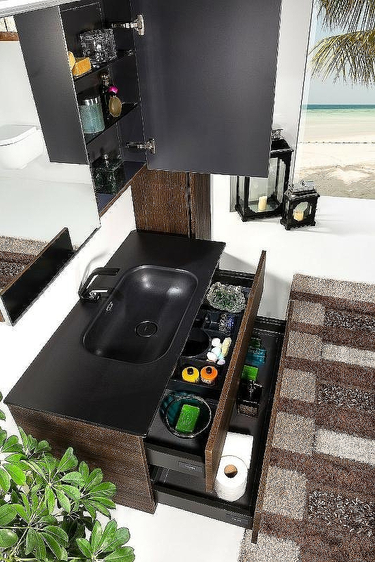 Тумба под раковину Boheme Armadi Art Vallessi 120 837-120-D подвесная Dark Oak, купить, цена, заказать, магазин, доставка, скидка, промокод, купить, цена, заказать, магазин, доставка, скидка, промокод