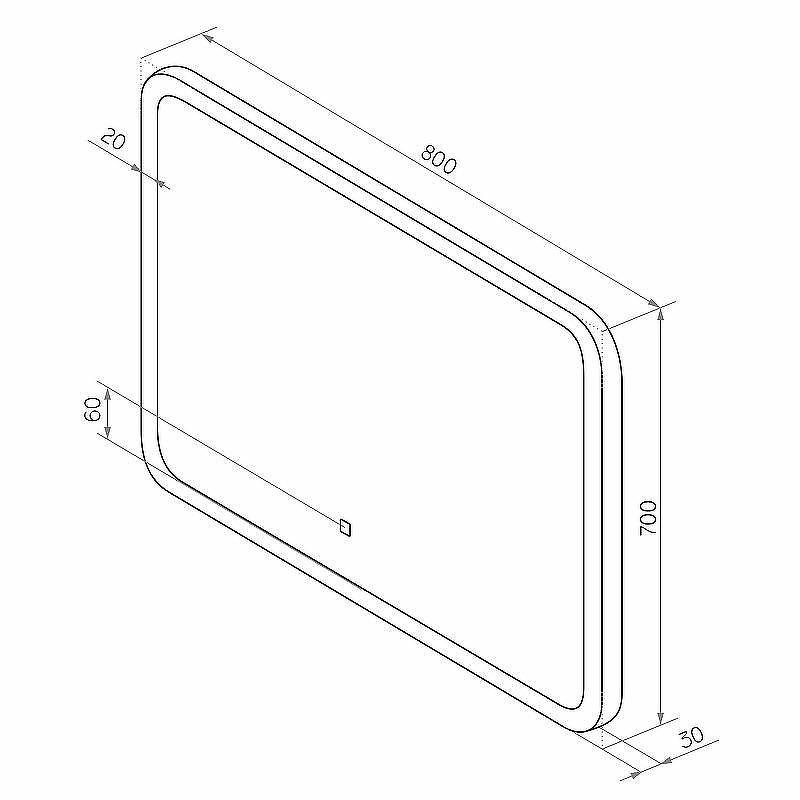 Зеркало Континент Demure 800х700 ЗЛП3331 с подсветкой с сенсорным выключателем, купить, цена, заказать, магазин, доставка, скидка, промокод, купить, цена, заказать, магазин, доставка, скидка, промокод