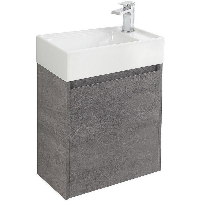 Тумба под раковину BelBagno Kraft Mini 50 R KRAFT MINI-500/260-1A-SO-CG-R подвесная Cemento Grigio