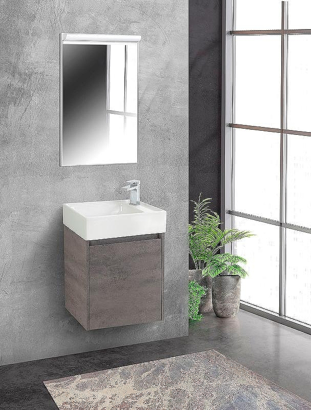Тумба под раковину BelBagno Kraft Mini 50 R KRAFT MINI-500/260-1A-SO-CG-R подвесная Cemento Grigio, купить, цена, заказать, магазин, доставка, скидка, промокод, купить, цена, заказать, магазин, доставка, скидка, промокод