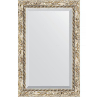 Зеркало Evoform Exclusive 83х53 BY 3407 с фацетом в багетной раме - Прованс с плетением 70