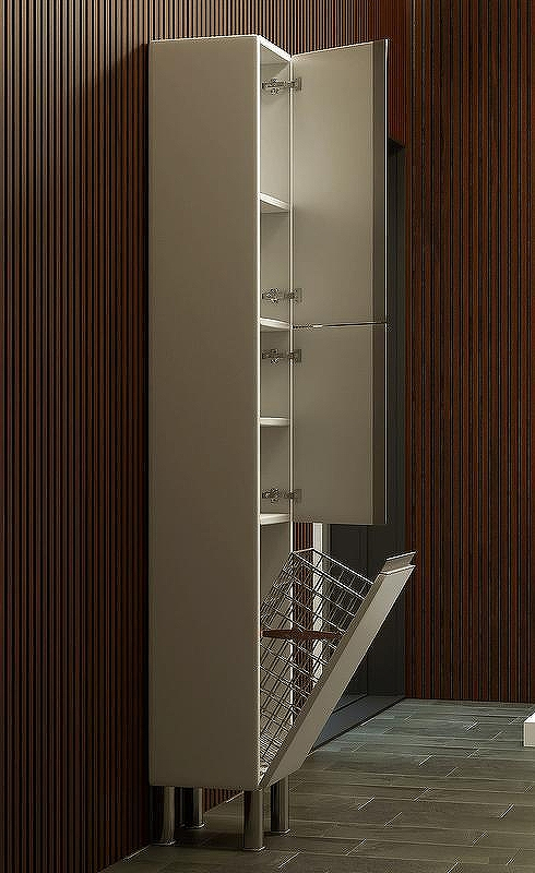 Шкаф пенал SanVit Авеню-3 К 32 pavenu3w с бельевой корзиной Белый глянцевый, купить, цена, заказать, магазин, доставка, скидка, промокод, купить, цена, заказать, магазин, доставка, скидка, промокод