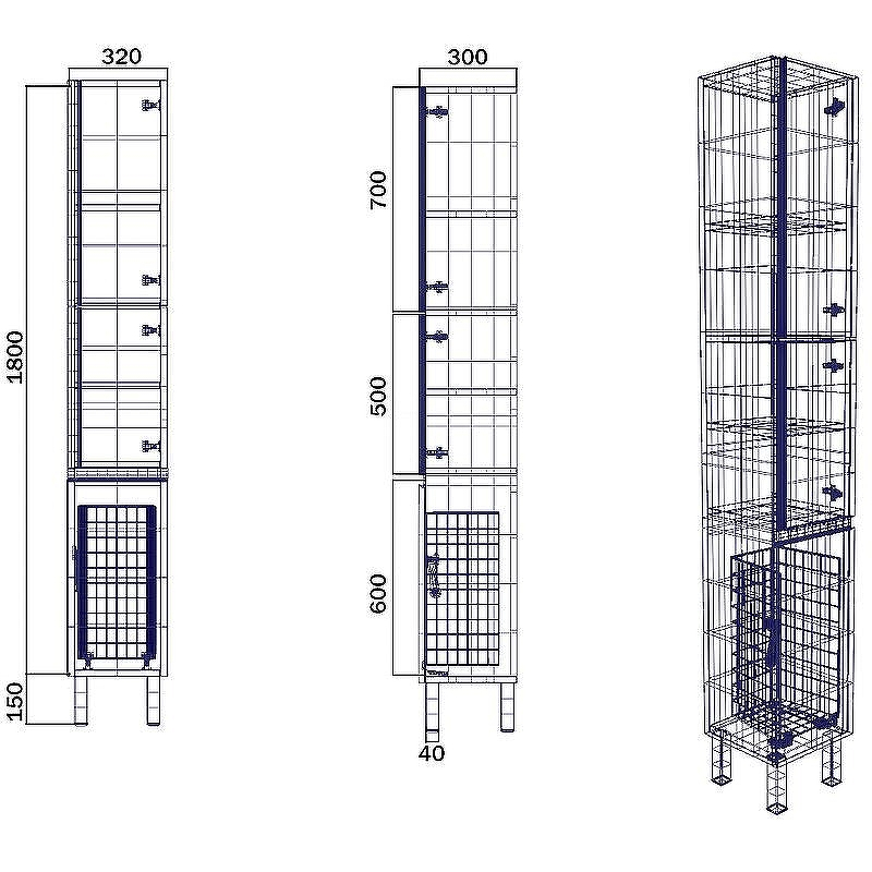 Шкаф пенал SanVit Авеню-3 К 32 pavenu3w с бельевой корзиной Белый глянцевый, купить, цена, заказать, магазин, доставка, скидка, промокод, купить, цена, заказать, магазин, доставка, скидка, промокод