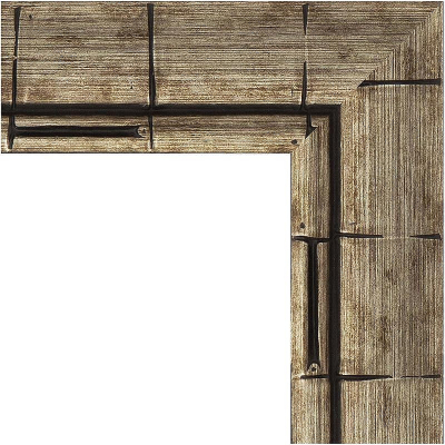 Зеркало Evoform Exclusive-G 153х63 BY 4136 с гравировкой в багетной раме - Серебряный бамбук 73