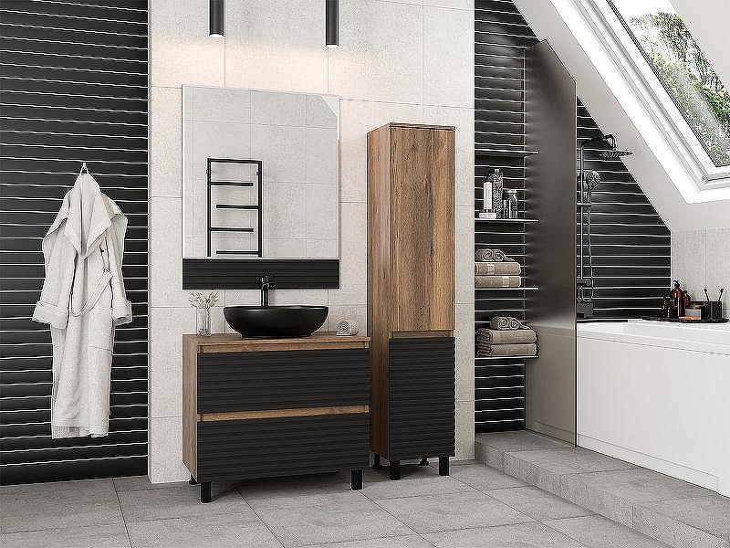 Зеркало Brevita Dakota 80 DAK-02080 Черный кварц, купить, цена, заказать, магазин, доставка, скидка, промокод, купить, цена, заказать, магазин, доставка, скидка, промокод