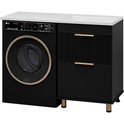 Тумба под раковину Brevita Enfida 120 ENF-07060-022Я Черная матовая