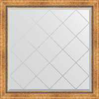 Зеркало Evoform Exclusive-G 106х106 BY 4447 с гравировкой в багетной раме - Римское золото 88, купить, цена, заказать, магазин, доставка, скидка, промокод, купить, цена, заказать, магазин, доставка, скидка, промокод