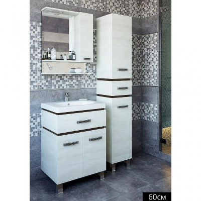 Зеркало со шкафом Sanflor Техас 60 R Н0000001079 Венге Северное дерево светлое